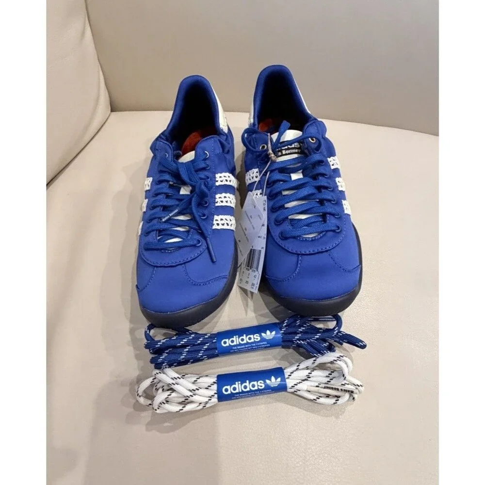 adidas Originals x Wales Bonner Karintha Lo Satin Royal Blue Mens Size 8.5